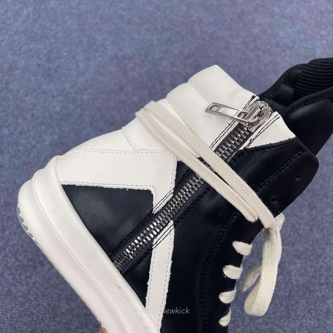 Rick Owens Phlegethon Geobasket Black Milk Ru21s6894 Lpo 91111 (3) - newkick.vip